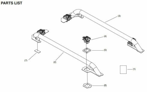 Honda Rear Bed Rails Black 2021-2022 Pioneer 520 Genuine OEM NEW 0SB18-HL5-A00